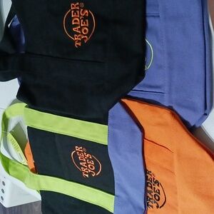 4 × Trader Joe's Trick or Treat Canvas Tote Bag